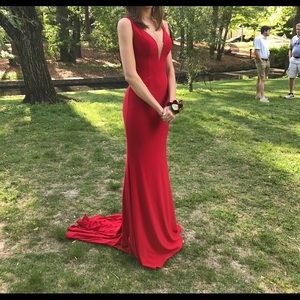 Beautiful candy apple red prom dress!